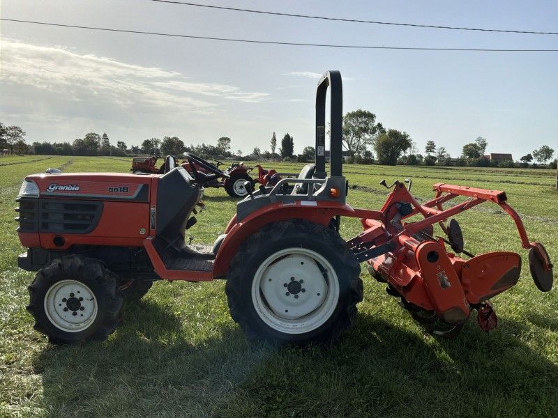 1992 Kubota Granbia GB18(F) four-wheel-drive mini-tractor with rotary tiller