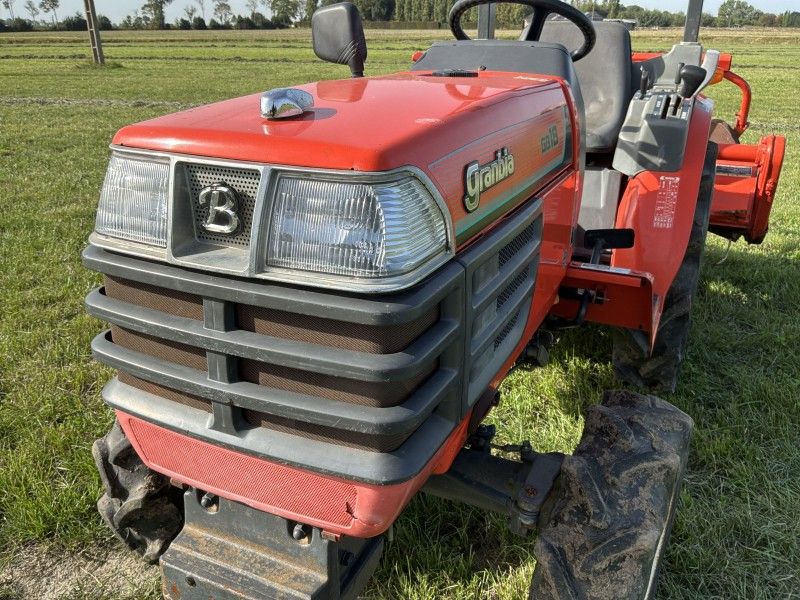 1992 Kubota Granbia GB18(F) four-wheel-drive mini-tractor with rotary tiller