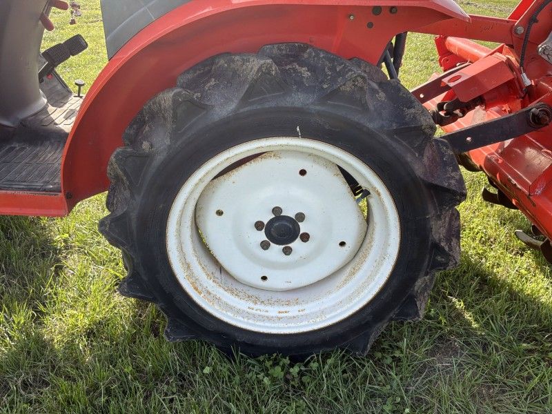 1992 Kubota Granbia GB18(F) four-wheel-drive mini-tractor with rotary tiller