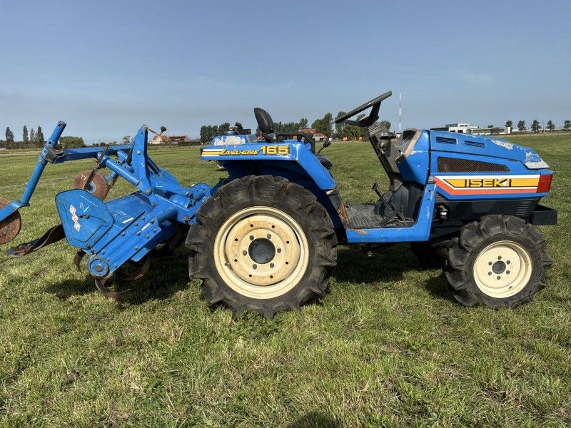 Iseki Landhope TU165F four-wheel-drive mini tractor with rotary tiller