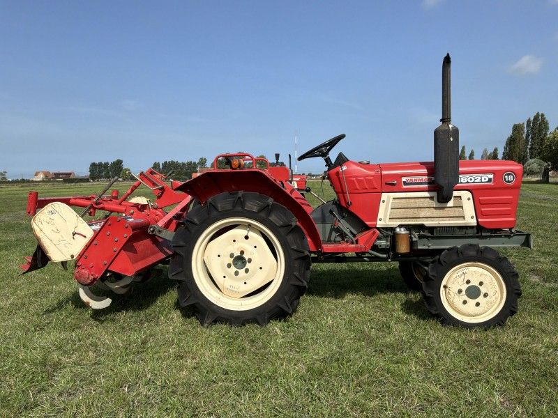 Yanmar YM1802D four-wheel-drive mini tractor with tiller