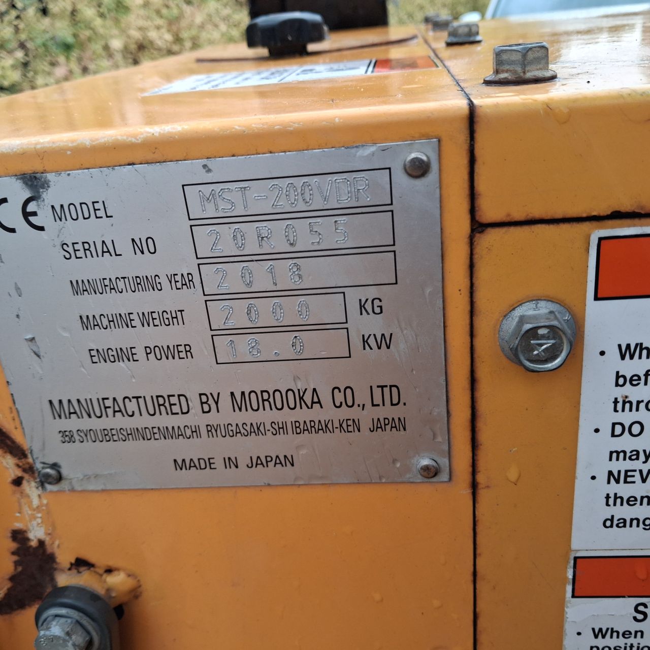 Morooka MST200VDR.