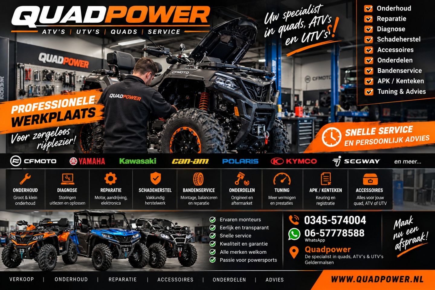 Quadpower | Quad, ATV & UTV Specialist | Reparatie & Onderhoud