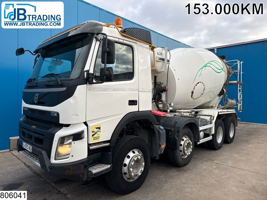 Volvo FMX 410 8x4, EURO 6, Liebherr 9m3,