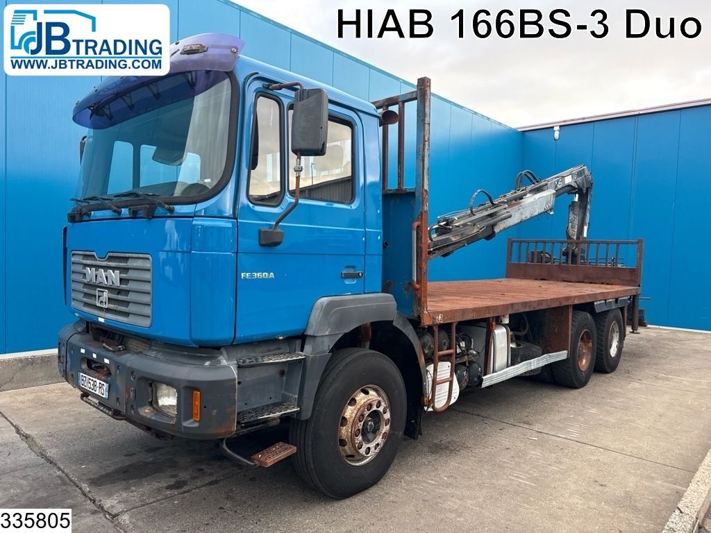 MAN TGA 26 350 6x4, Manual, Steel, Hiab