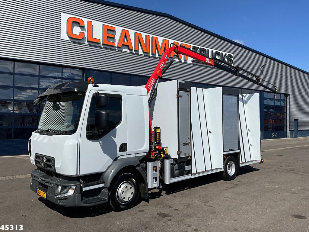 Renault D 220 Euro 6 Fassi 2,3 Tonmeter laadkraan Just 153.536 km!