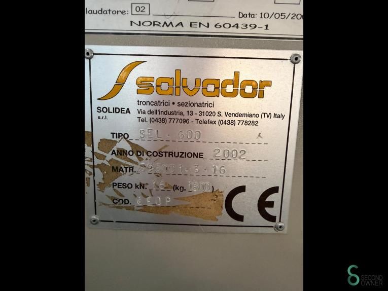 Optimierkappsägen Salvador SEL 600 2002