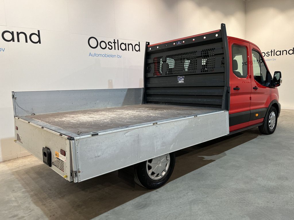 Ford Transit 350 2.0 TDCI L3H1 130 PK DC 6 pers. Trend Open Laadbak / Euro 6 / Airco / Cruise Control / 35.000 KM !!