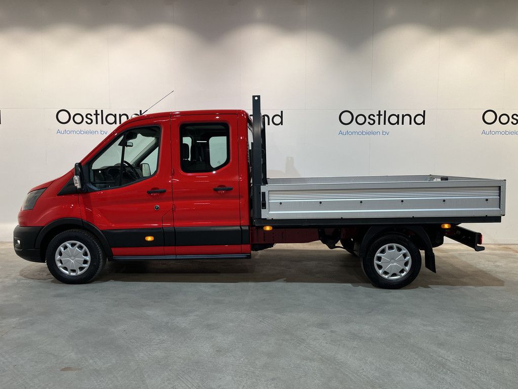 Ford Transit 350 2.0 TDCI L3H1 130 PK DC 6 pers. Trend Open Laadbak / Euro 6 / Airco / Cruise Control / 35.000 KM !!