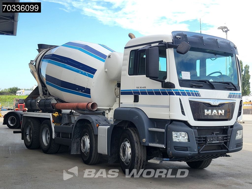 MAN TGS 32.420 8X4 Stetter 9m3 Full Steel Automatic Euro 6