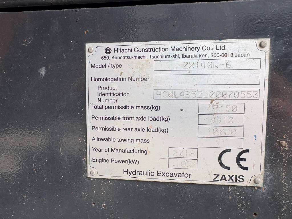 Hitachi ZX140W-6 (3 Pieces available)