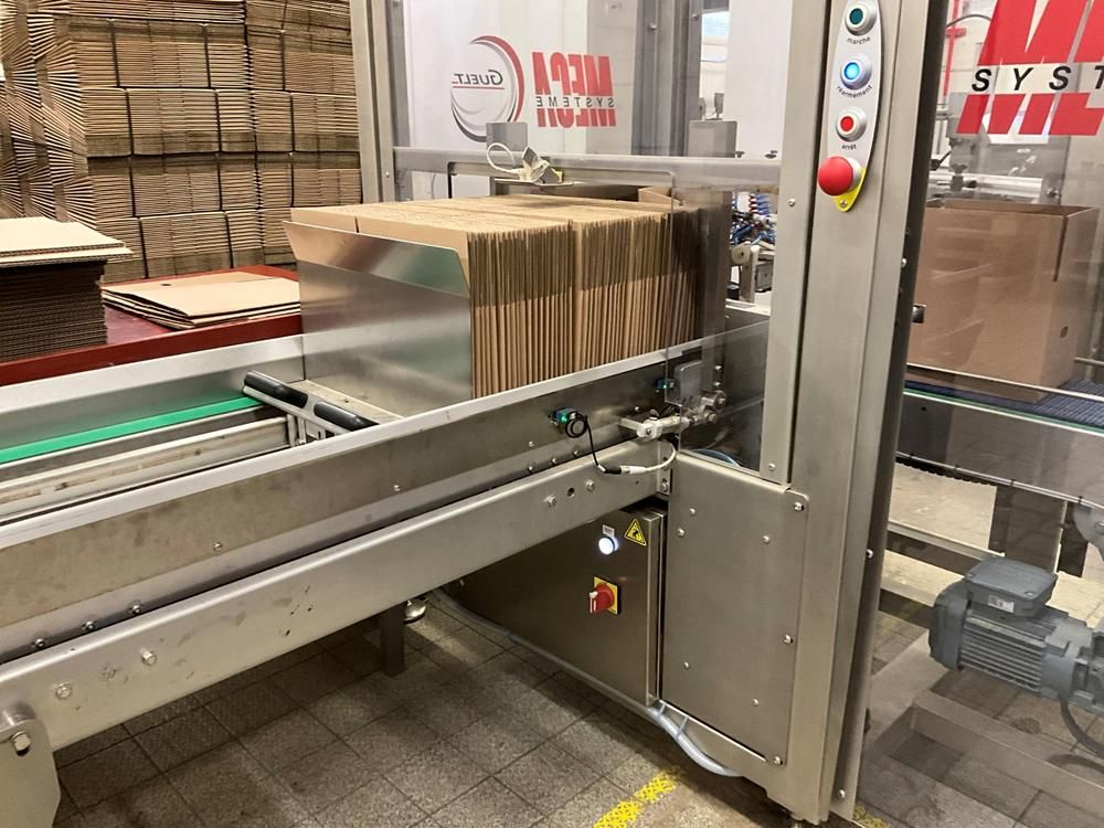 GUELT F110L - Izipick 115 GUELT – F110L / IZIPICK 115 Automatic Forming and Robotic Case Packing Line with ABB FlexPicker Robot