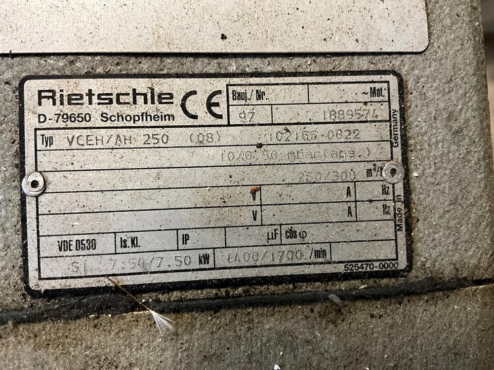 Rietschle VCEH/AH 250 Industrial Vacuum Pump
