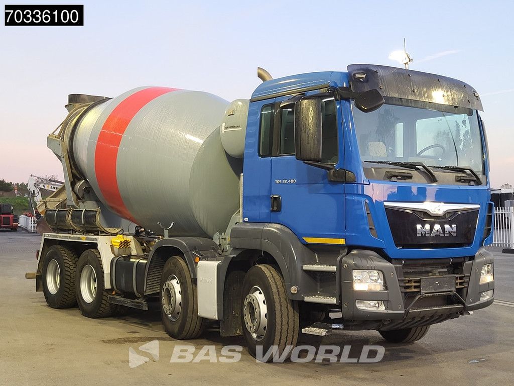 MAN TGS 32.400 8X4 9m3 mixer Steel suspension Manual Euro 6