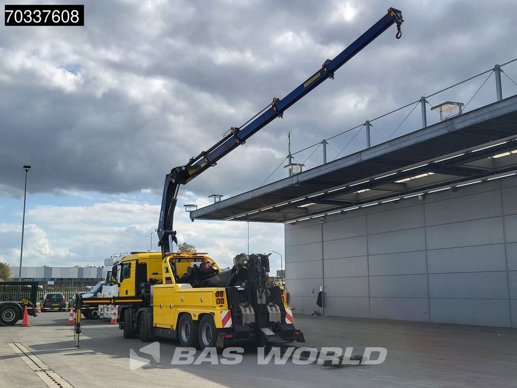 MAN TGS 41.480 8X4 Miller Industries Vulcan V100 Recovery truck HIAB 322EP-4 HIDUO Crane Winch Euro 5