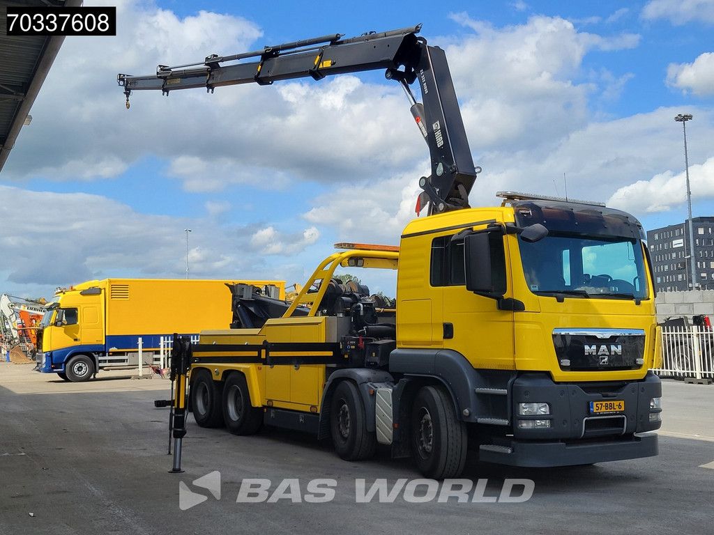 MAN TGS 41.480 8X4 Miller Industries Vulcan V100 Recovery truck HIAB 322EP-4 HIDUO Crane Winch Euro 5