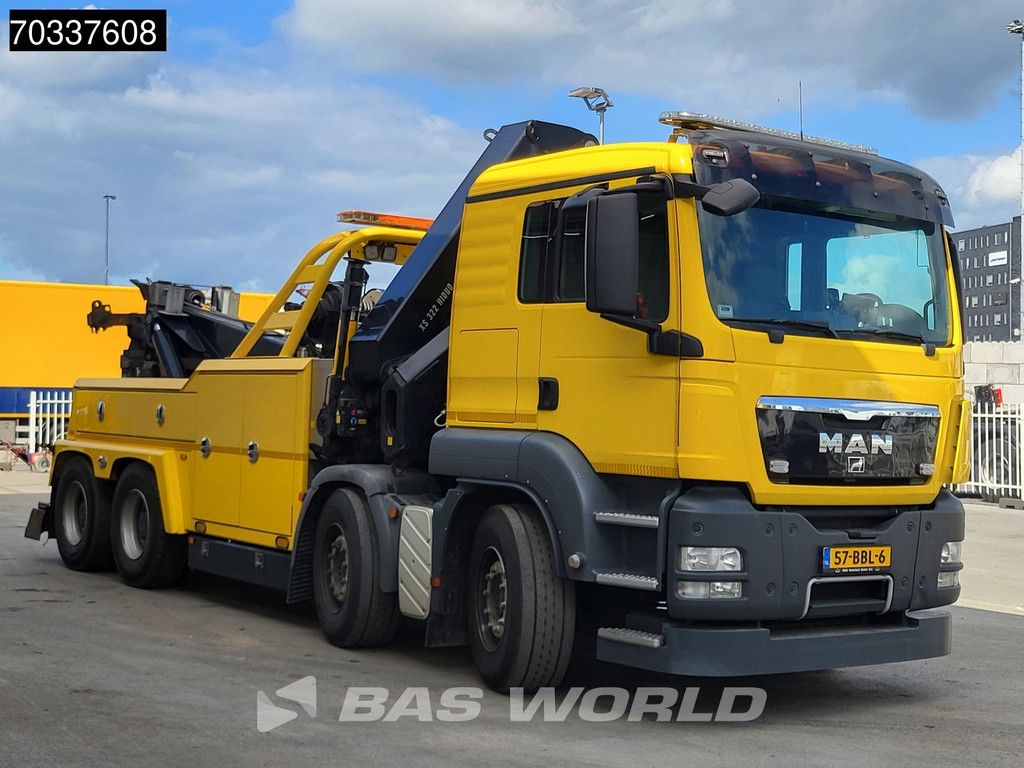 MAN TGS 41.480 8X4 Miller Industries Vulcan V100 Recovery truck HIAB 322EP-4 HIDUO Crane Winch Euro 5