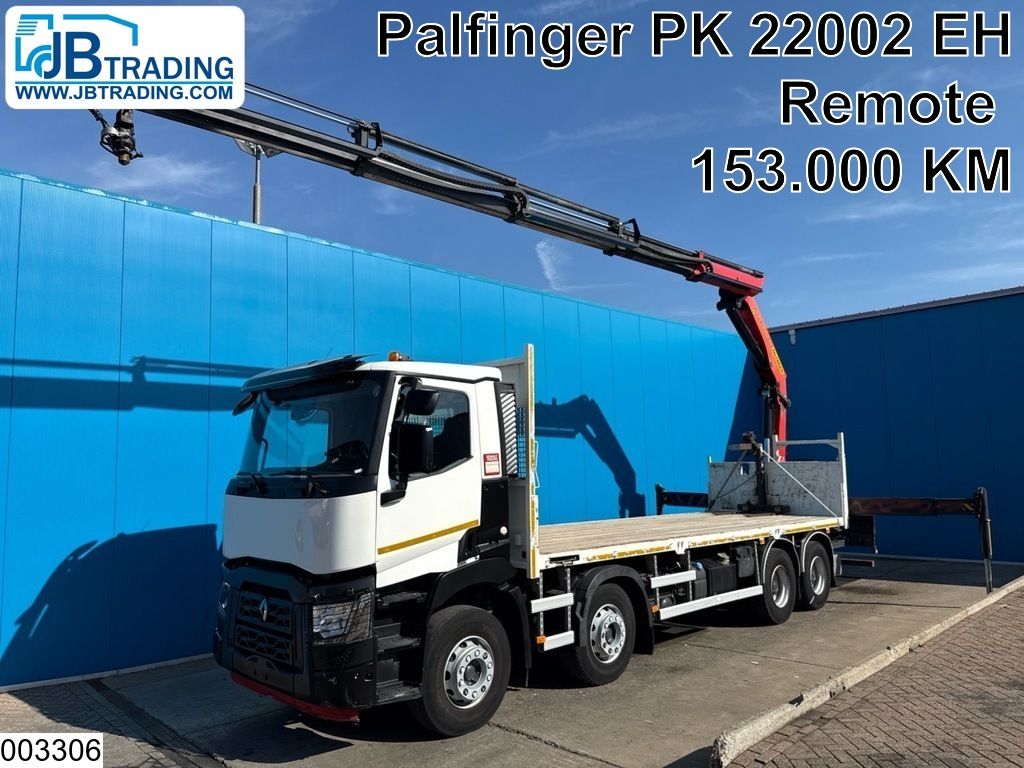 Renault C 430 8x4, EURO 6, Palfinger, Steel suspension