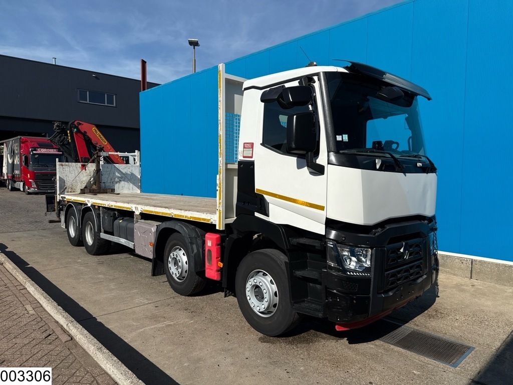 Renault C 430 8x4, EURO 6, Palfinger, Steel suspension