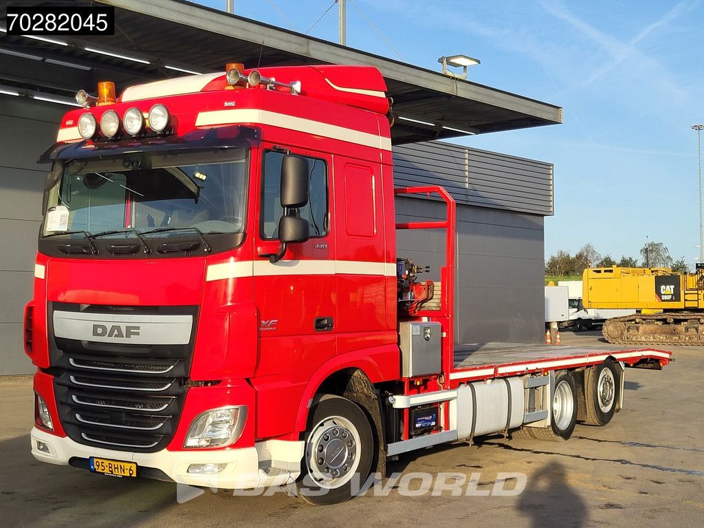 DAF XF 440 6X2 NL-Truck Transporter HMF 900-K2 Kran Winch Lift-Lenkachse Euro 6