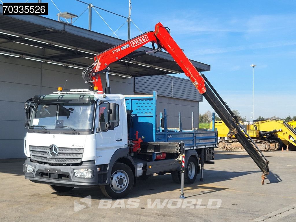 Mercedes Atego 1623 4X2 16tonner FASSI F135.2.22 E Crane Kran Remote control Airco Euro 6