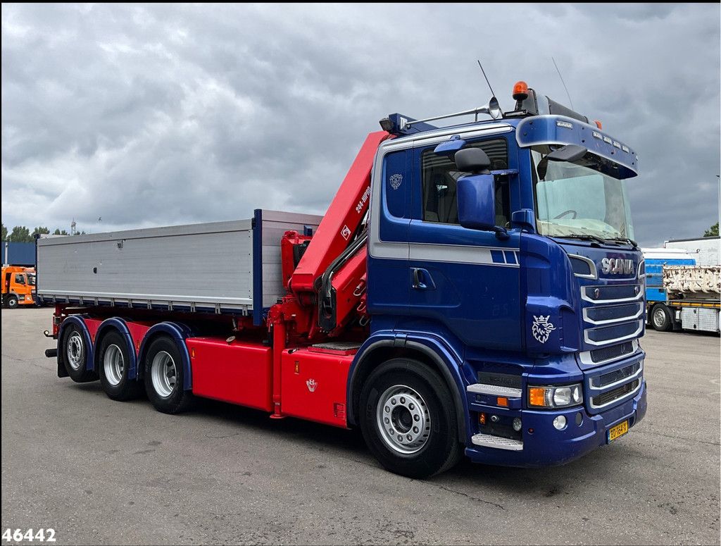Scania R 560 V8 8x4 Retarder Hiab 24 Tonmeter laadkraan