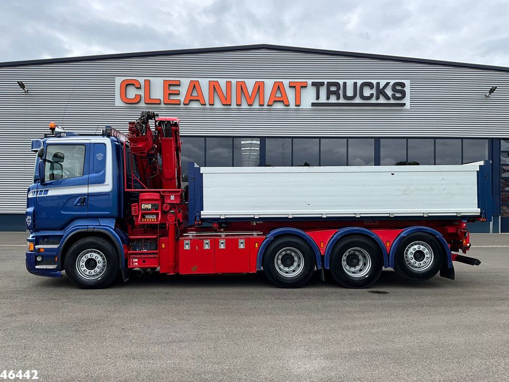 Scania R 560 V8 8x4 Retarder Hiab 24 Tonmeter laadkraan