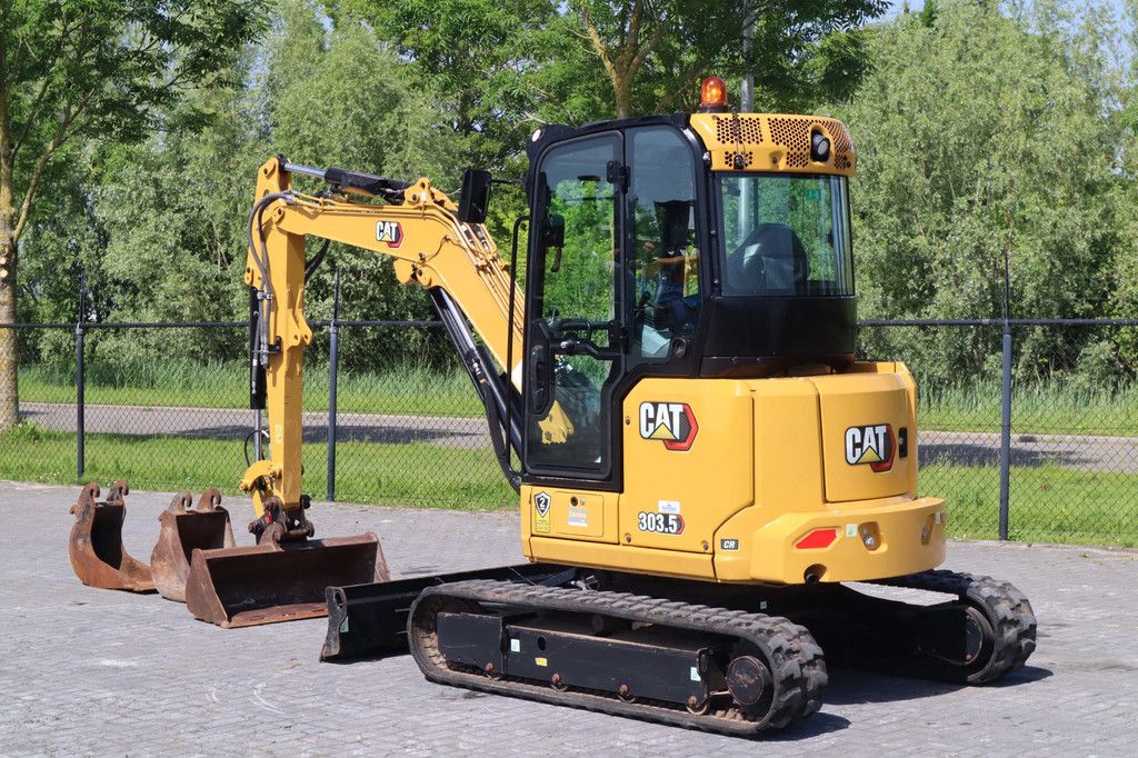 Caterpillar 303.5 CR | 3X BUCKET | HAMMER & SHEAR | AIRCO