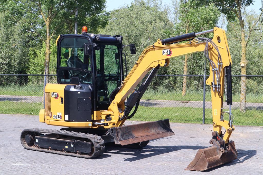 Caterpillar 303.5 CR | 3X BUCKET | HAMMER & SHEAR | AIRCO