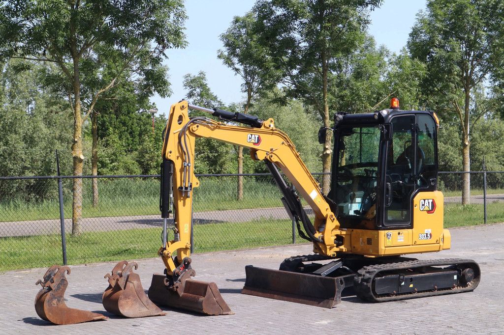 Caterpillar 303.5 CR | 3X BUCKET | HAMMER & SHEAR | AIRCO