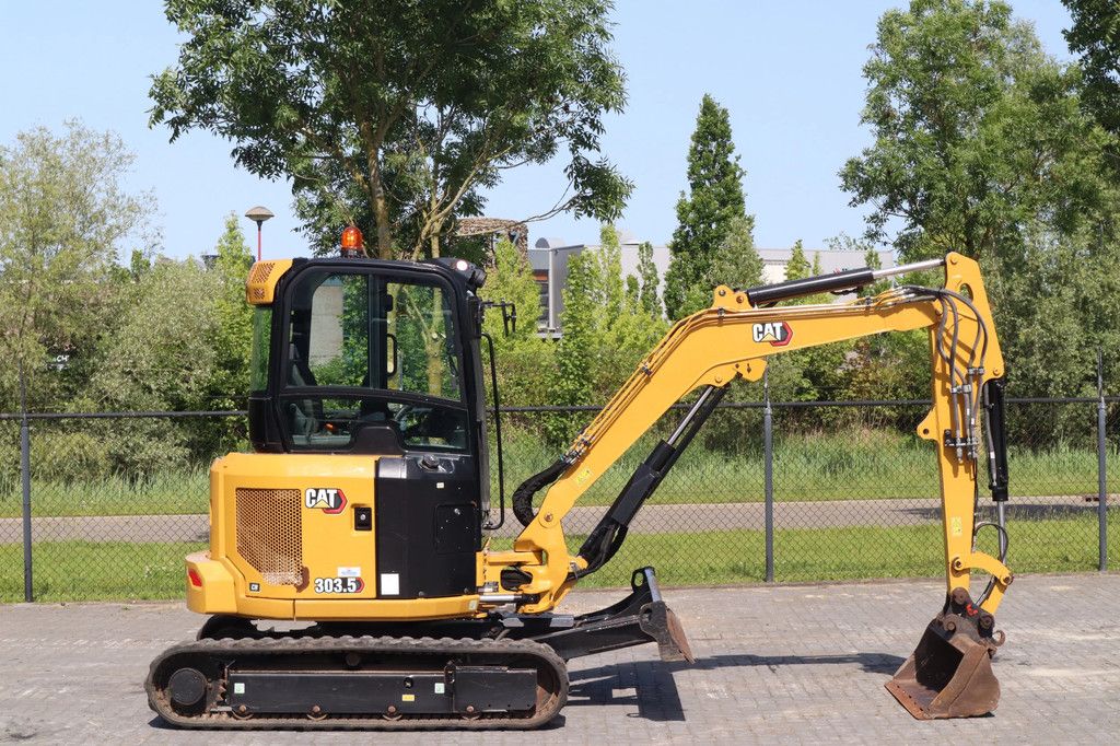 Caterpillar 303.5 CR | 3X BUCKET | HAMMER & SHEAR | AIRCO