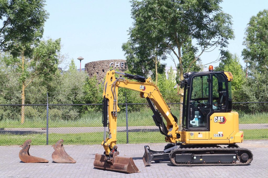 Caterpillar 303.5 CR | 3X BUCKET | HAMMER & SHEAR | AIRCO