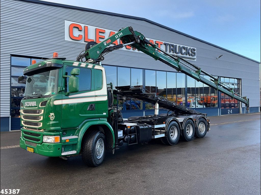 Scania G 490 8x4 Euro 6 Hiab 24 Tonmeter laadkraan