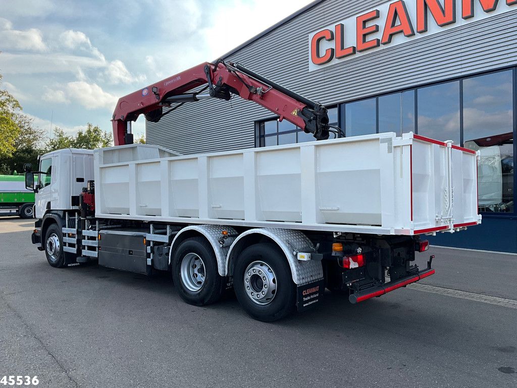 Scania P 340 Euro 6 CNG HMF 25 Tonmeter laadkraan