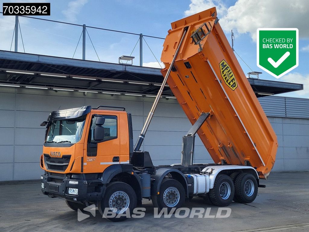 Iveco Trakker 410 8X4 Meiller tipper Steel suspension Big-Axle Automatic Retarder Euro 6