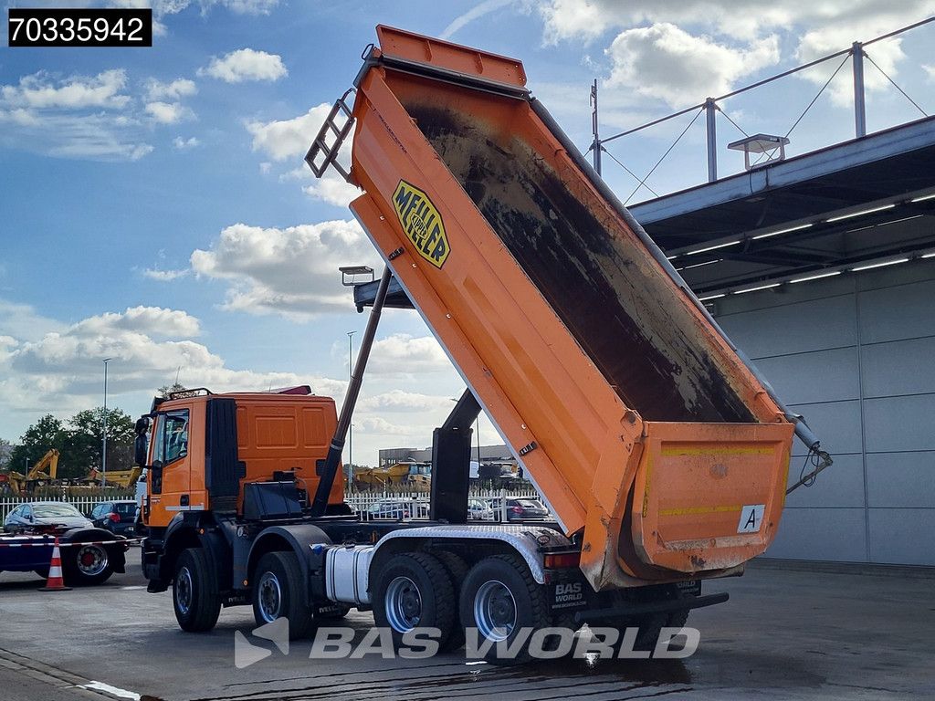Iveco Trakker 410 8X4 Meiller tipper Steel suspension Big-Axle Automatic Retarder Euro 6
