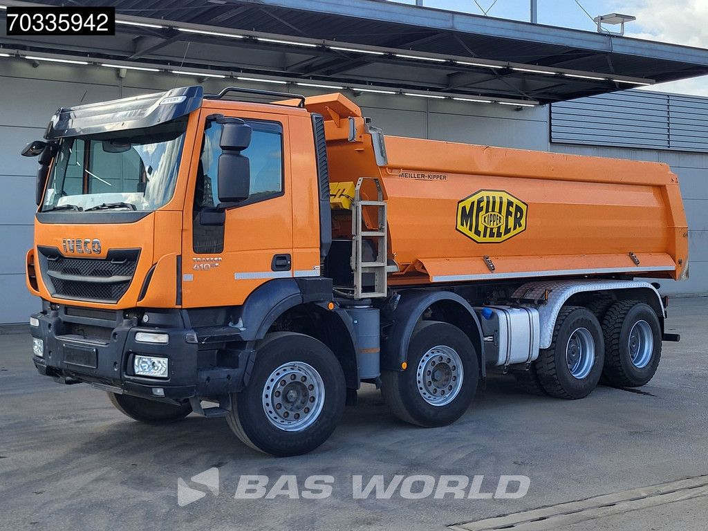 Iveco Trakker 410 8X4 Meiller tipper Steel suspension Big-Axle Automatic Retarder Euro 6