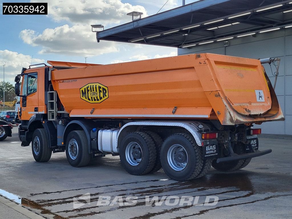 Iveco Trakker 410 8X4 Meiller tipper Steel suspension Big-Axle Automatic Retarder Euro 6