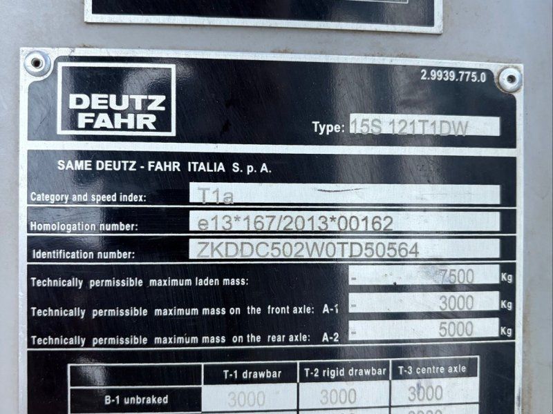 Deutz-Fahr Tracteur agricole SERIE5 5125 (B)
