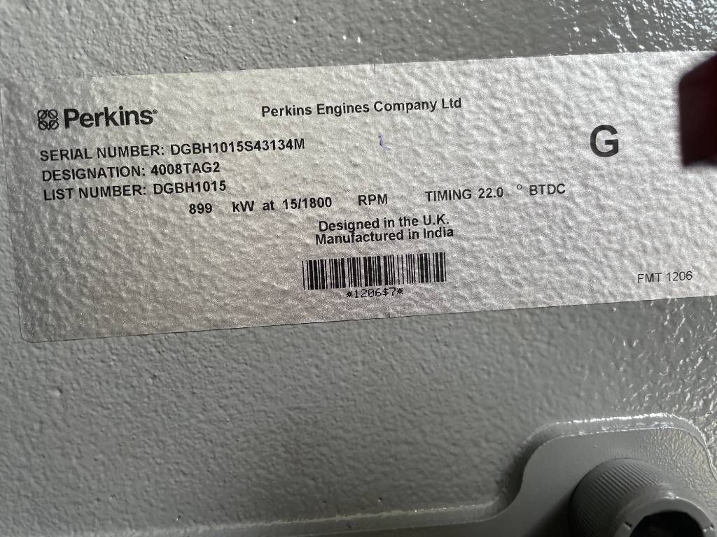 Perkins 4008TAG2A - 1100 kVA Generator - DPX-19820