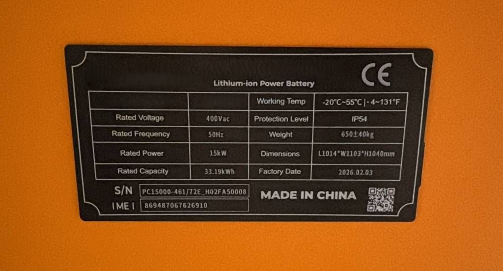 Mobile energy storage - 15kW - 33kWH - DPX-50501