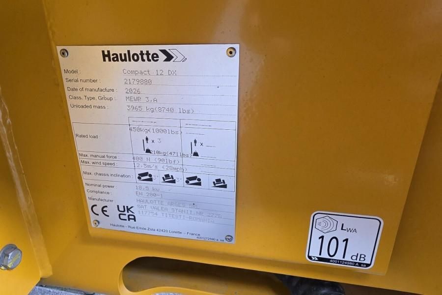 Haulotte COMPACT 12DX Valid Inspection, *Guarantee! Diesel,