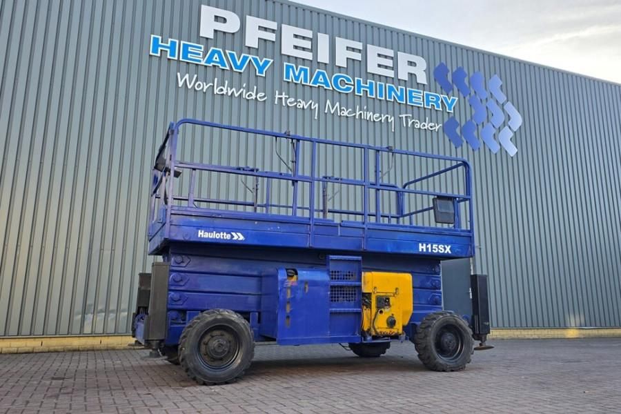 Haulotte H15SX Diesel, 4x4 Drive, 15 Working Height, 500kg