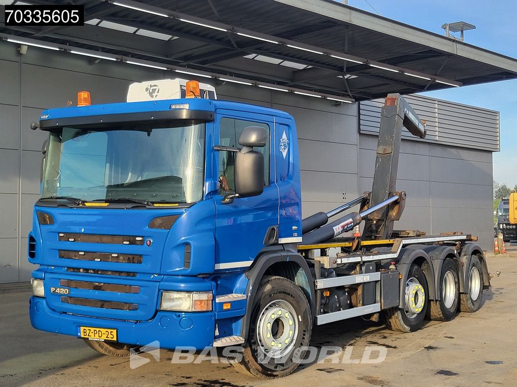Scania P420 8X2 NL-truck APK VDL S-30-6600 containersystem Steering axle Automatic EEV