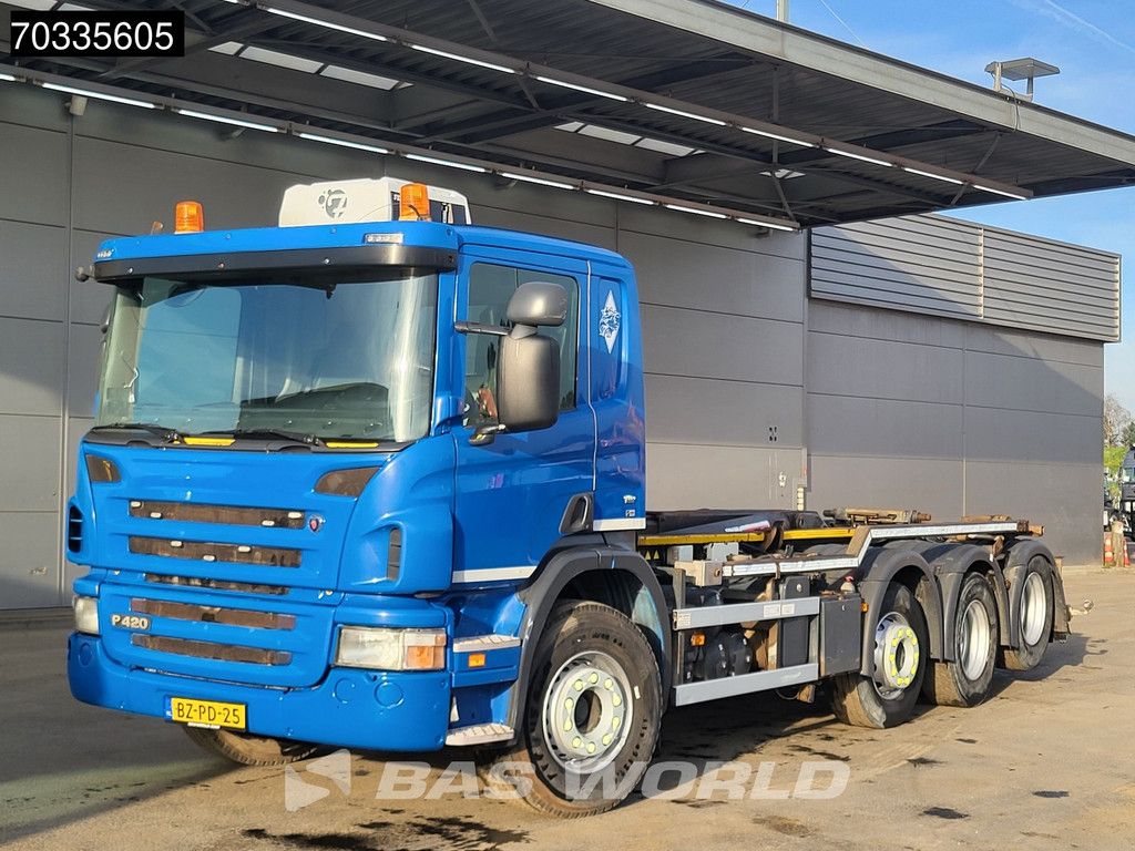 Scania P420 8X2 NL-truck APK VDL S-30-6600 containersystem Steering axle Automatic EEV