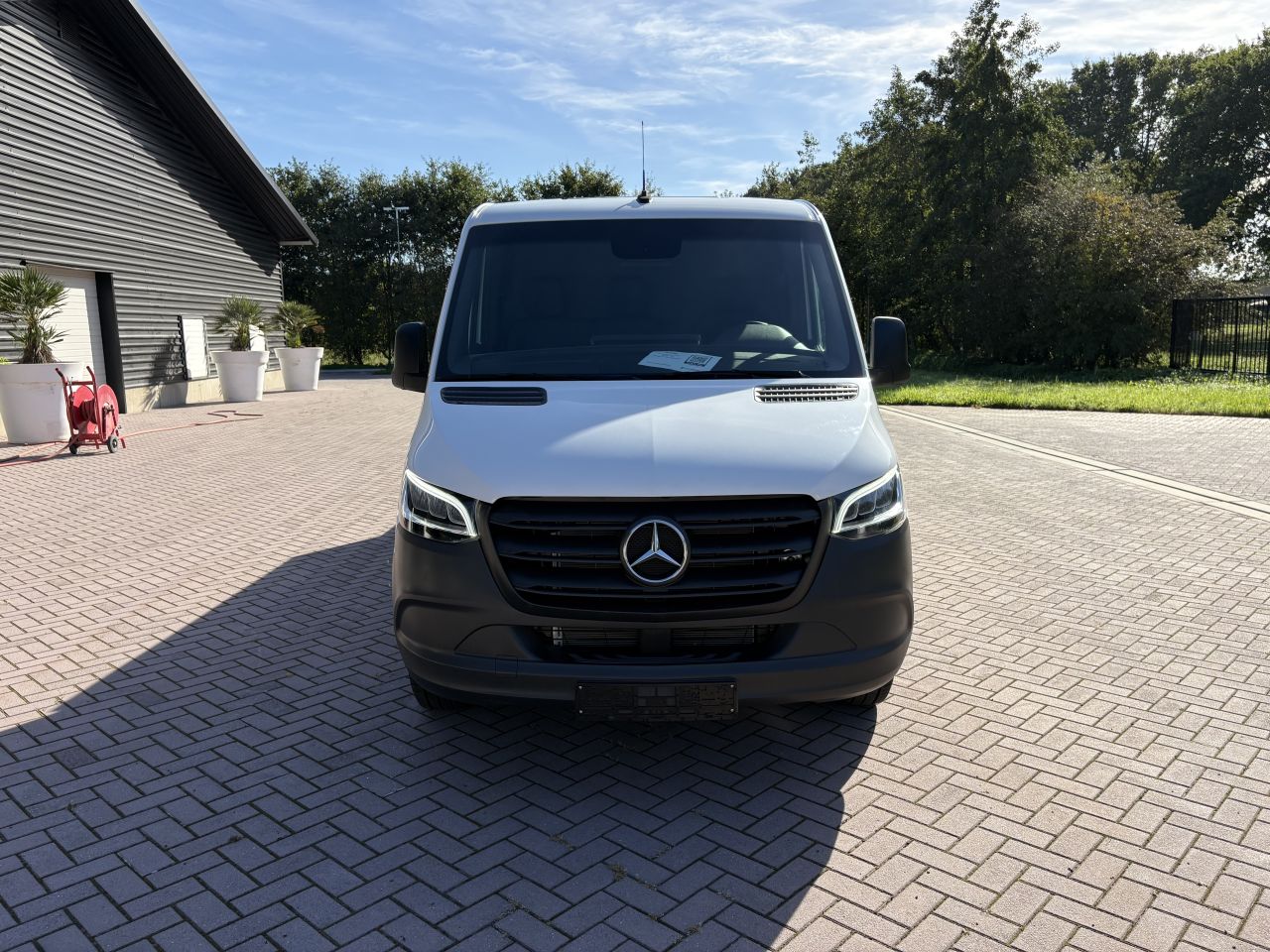 Be trekker Mercedes Sprinter 317 - BE oplegger semi dieplader
