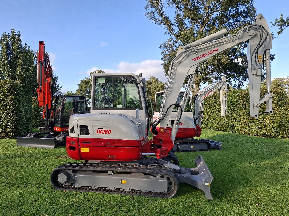 Takeuchi TB260, minigraver, minikraan, BJ2026, Nieuw!