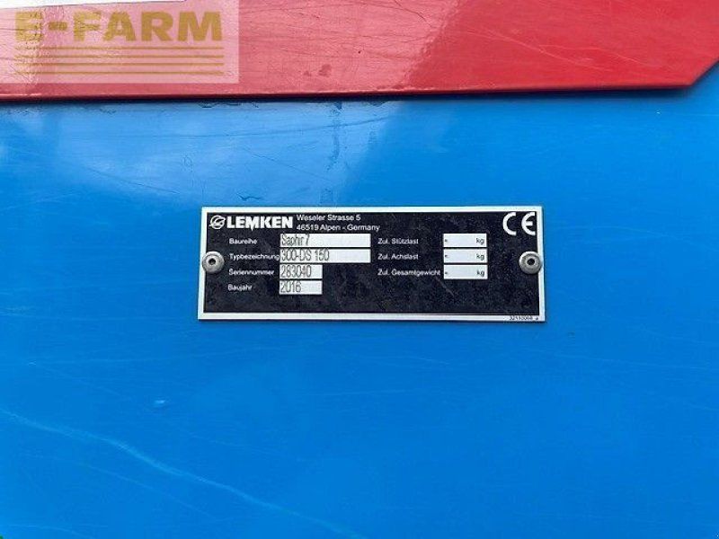 Lemken saphir 9/300 20 rijen