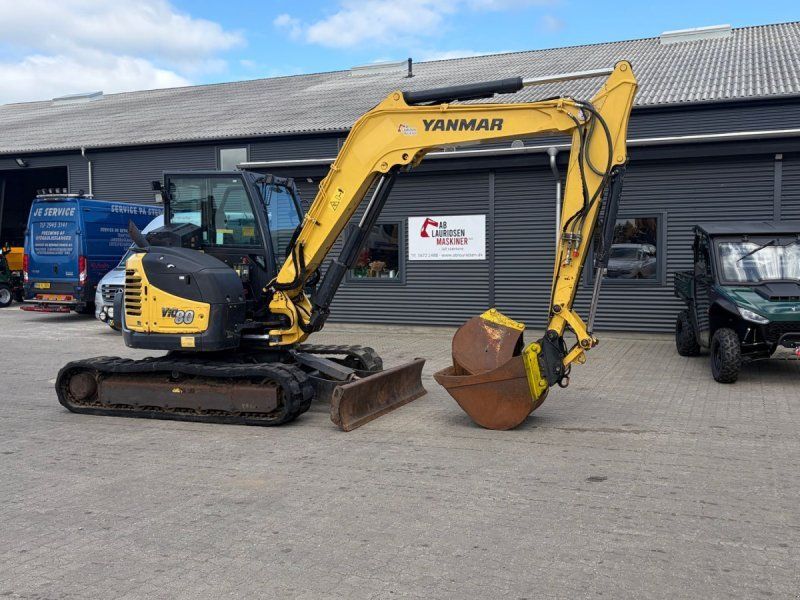 Yanmar VIO80-1A Velholdt 8-tons gravemaskine med Hydrema-skift