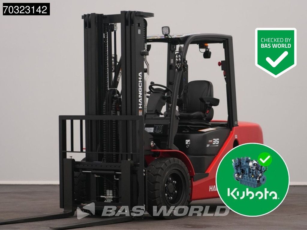 Hangcha CPCD35 FACTORY WARRANTY – KUBOTA ENGINE - CE
